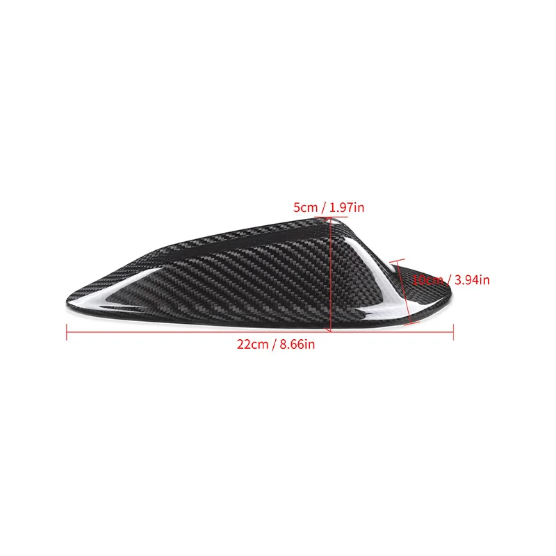 Настоящая сухая Крышка антенны из углеродного волокна Акулий плавник отделка