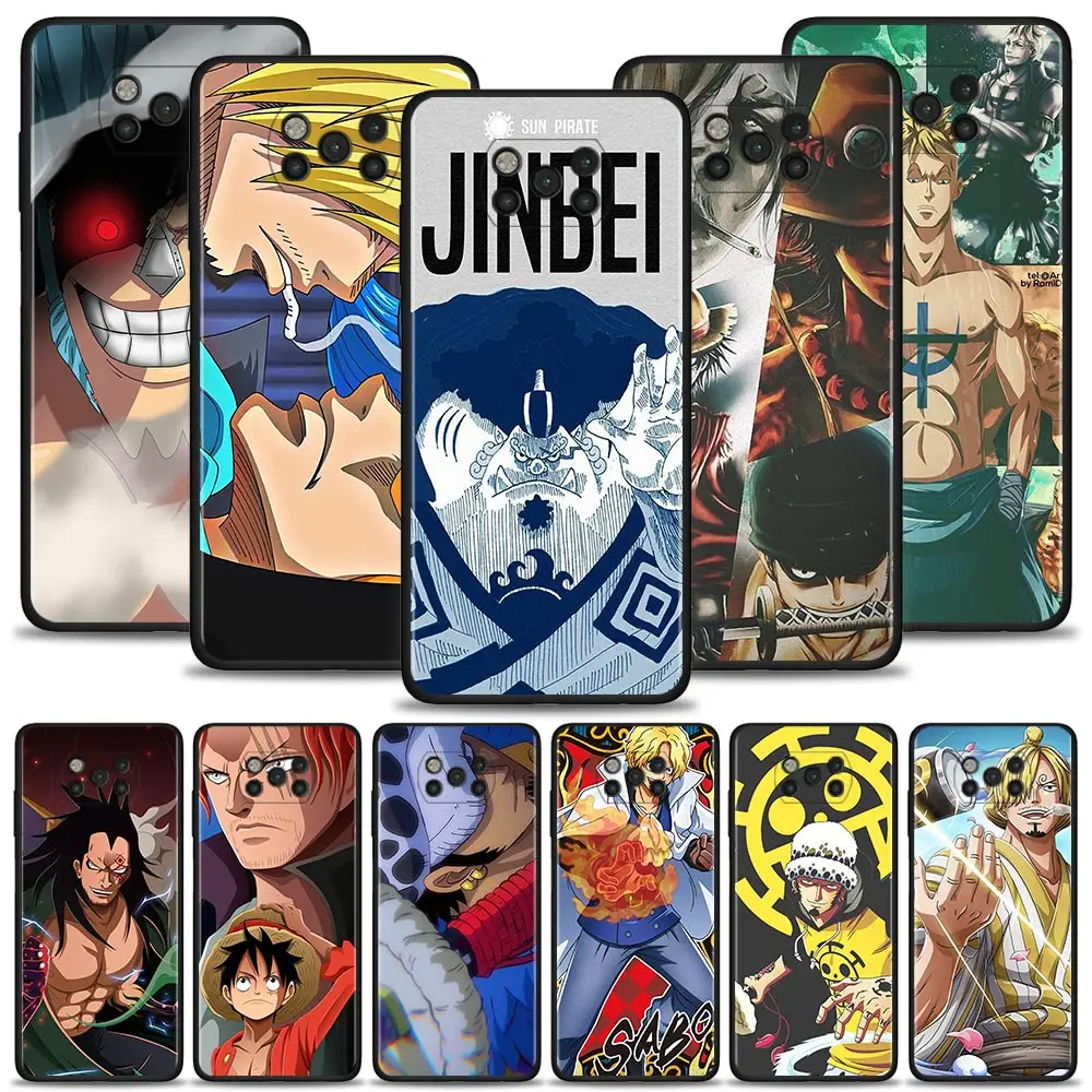 

Phone Case for Xiaomi MI 11 10T lite 11T 12 10T Pro 10 9T Note 10lite POCO X3 NFC M3 M4 Pro F1 Cover One Piece Dragon and Law
