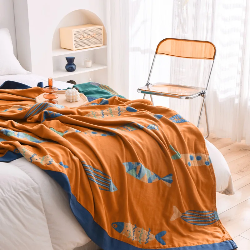 

Cotton Jacquard throw blanket Soft Yarn dyed sofa bed Plaid bedspread Nap thread blankets Decoration home Sofa towel bed cover