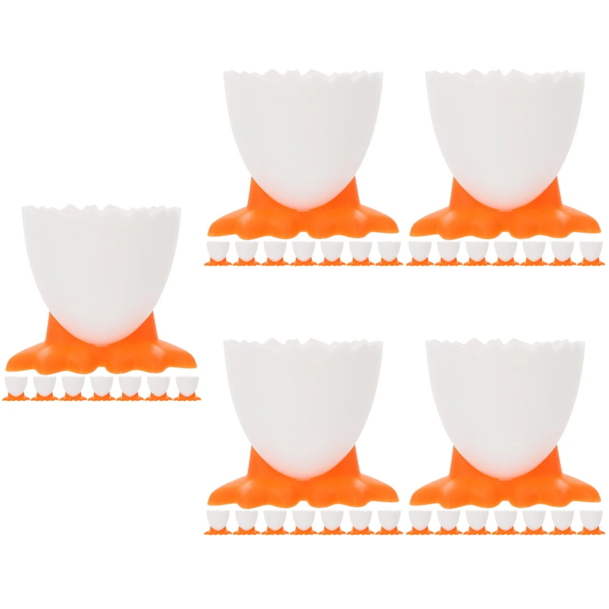 

Egg Boiled Holder Cups Cup Eggs Stand Cooker Soft Easter Microwave Hard Breakfast Holders Cute Cartoon Container Decorative