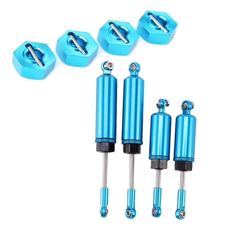 

2 Set RC Car Part: 1 Set Metal Hexagon Set & 1 Set Front And Rear Shock Absorber Set
