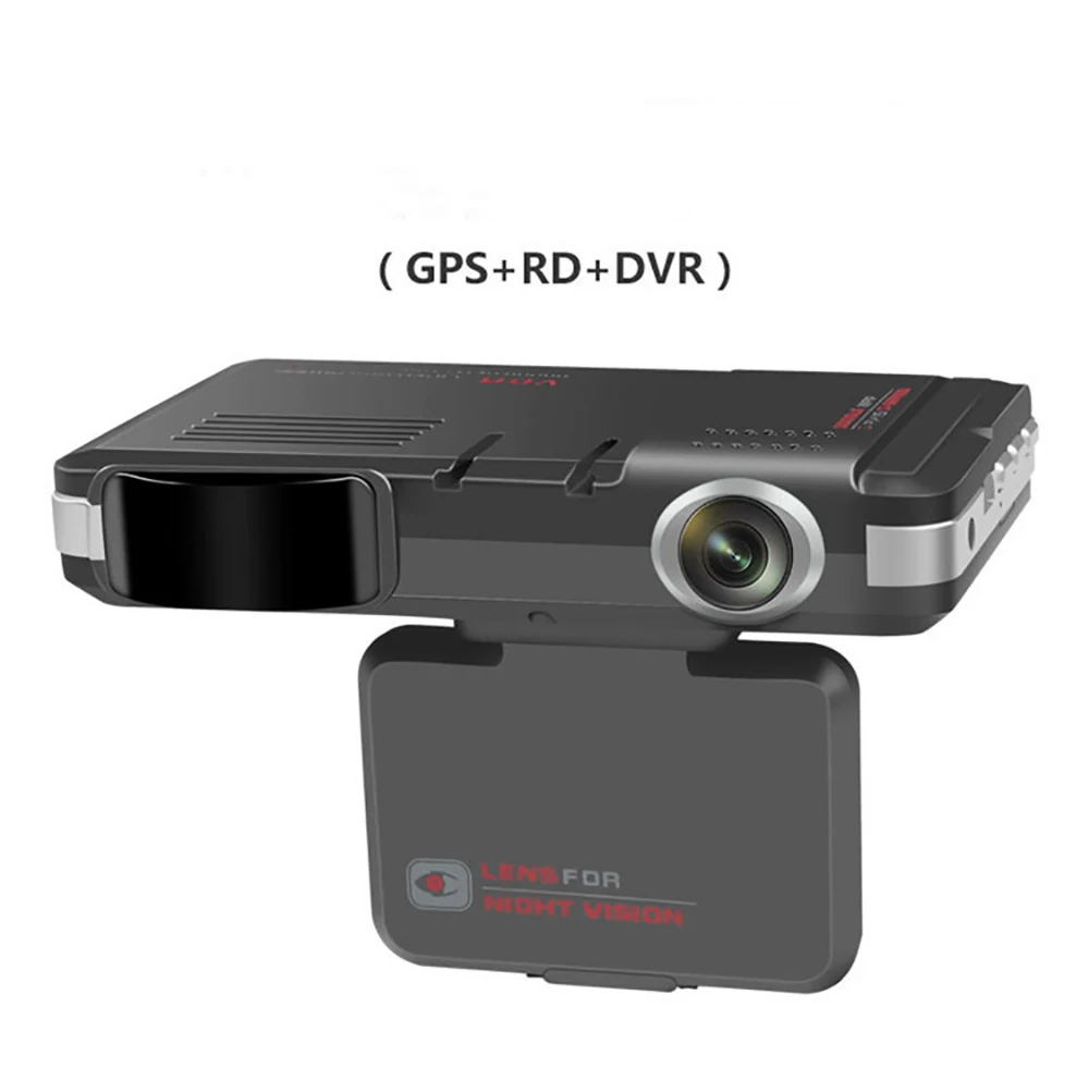 

Radar Detector Car DVR GPS Tracker 3 In 1 Dashcam Video Recorder Full HD 1080P Russian Language Car Flow Velocity Radar Detector