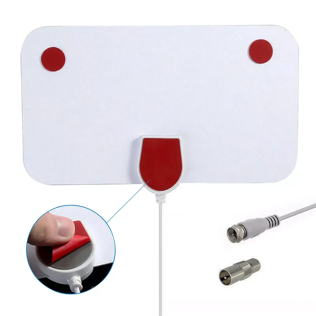 

Mini HD Digital TV Antenna White Antenna European and American HDTV Antennas Cross-border Dedicated For Indoor1
