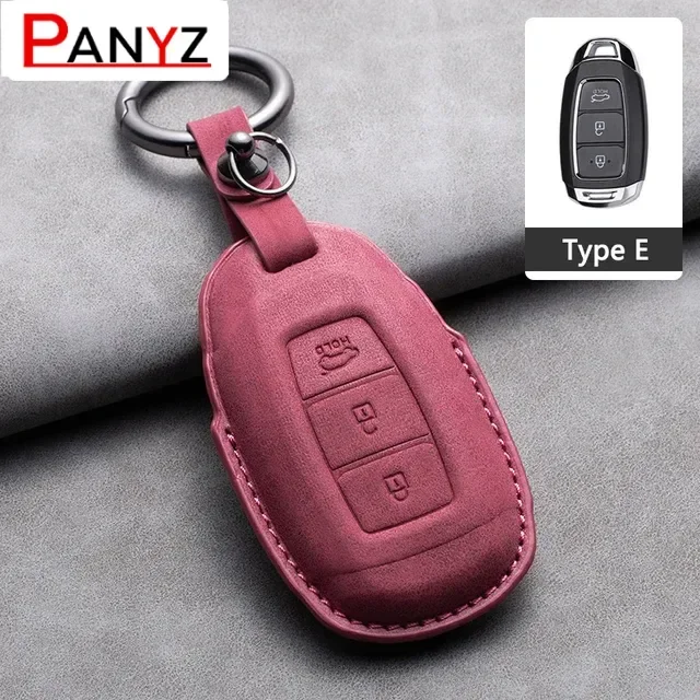 

Для Hyundai Santa I30 IX35 2015-2021 Encino KONA Solaris Azera Grandeur Elantra Accent Fe новый чехол для автомобильного ключа из овчины
