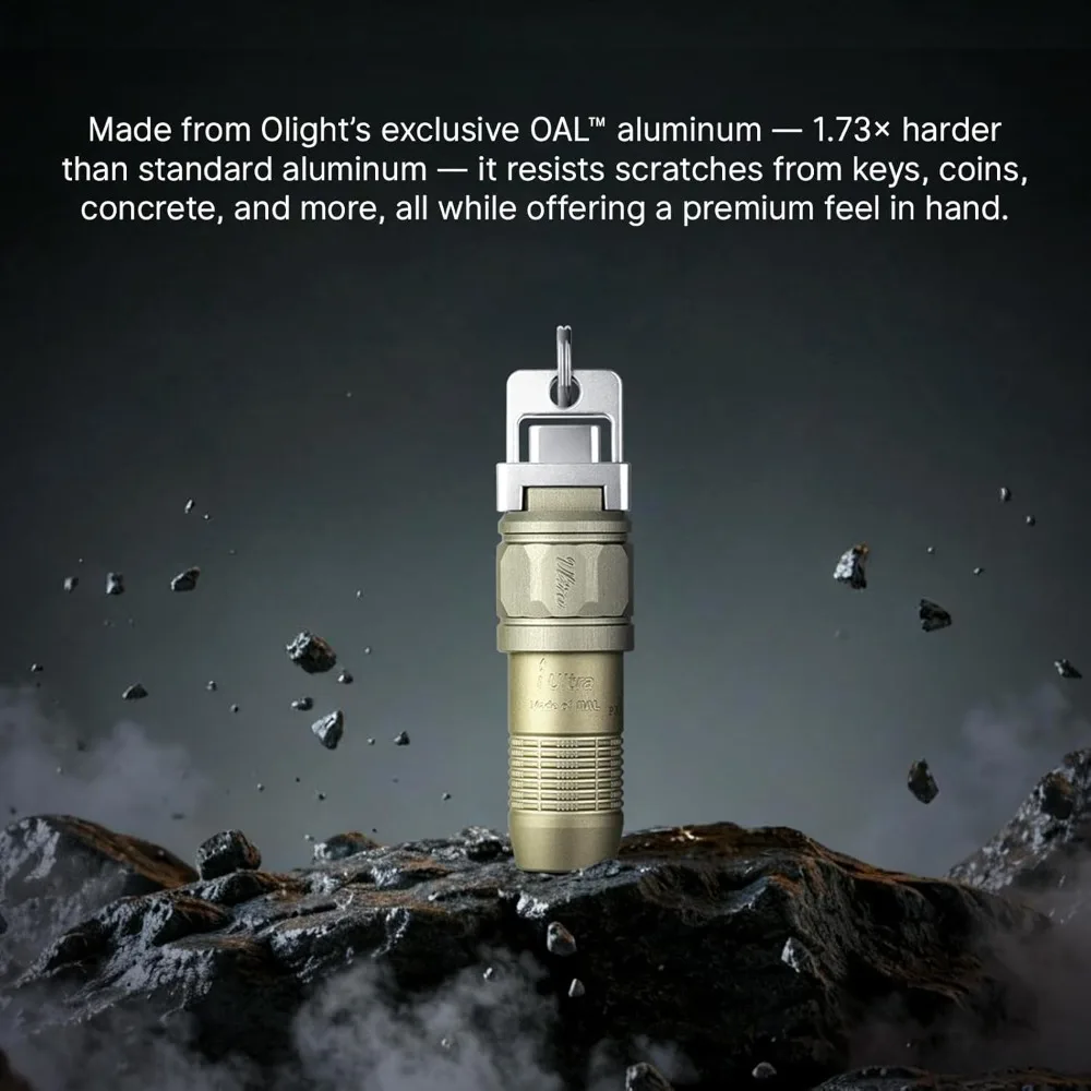Фото Перезаряжаемый фонарик EDC OLIGHT iUltra, мини-светодиодный брелок для ключей 80 люмен, легко купить с карманом №4