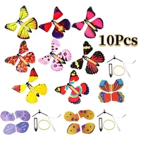 105pcs the magic butterfly flying with books card toy with empty hands solar butterfly wedding props tricks new