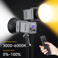 100w cob led photo studio lamp %e2%80%8bphotography fill light 3000k 6500k cri95 10000lm for photo video portrait recording live stream
