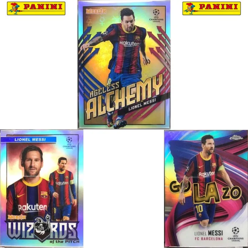 

Topps Uefa Champions League Series Limited Lionel Messi Collection Card Silver Fold Paris Saint-Germain Children Fans Idol Gift