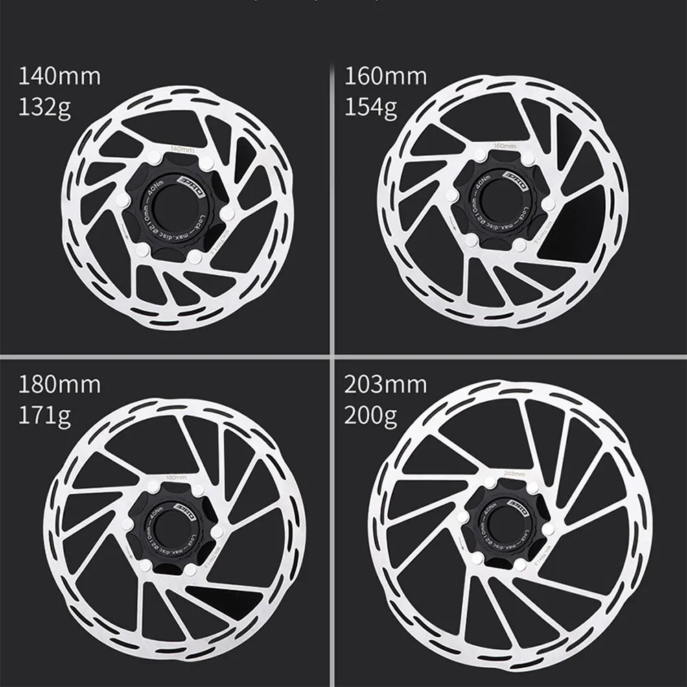 

CenterLock Disc Rotor Bike Brake Rotor Strong MTB Heat Dissipation Floating Rotor 140/160/180/203mm MTB Road Disc Brake