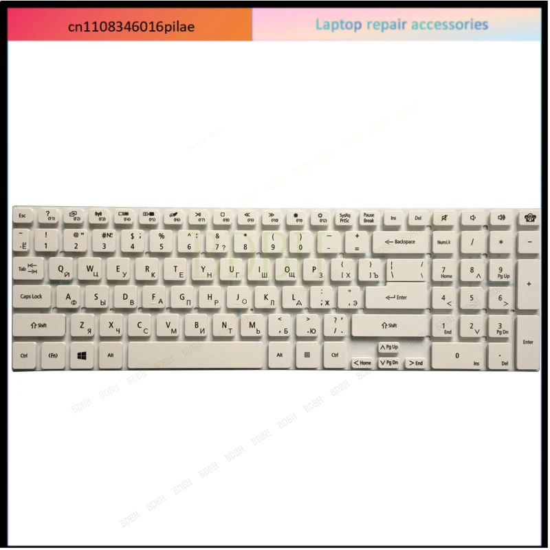 Фото НОВАЯ Белая русская клавиатура для ноутбуков Packard Bell Easynote Q5WS1 P7YS0 TS13 TS11 TS11hr TS44 LS11 LS13 LS44 VG70 №2