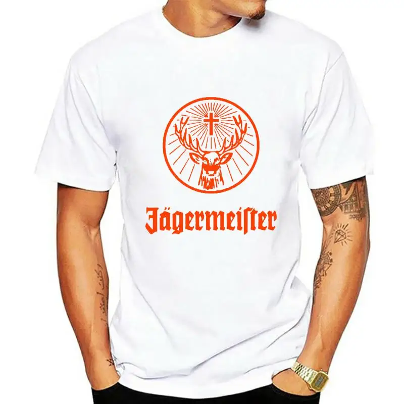 

Erin Forman Youth Popular Celebrity Short Sleeve T Shirt Jagermeister Logo Navy Male Pre Cotton Clothing 100% Cotton