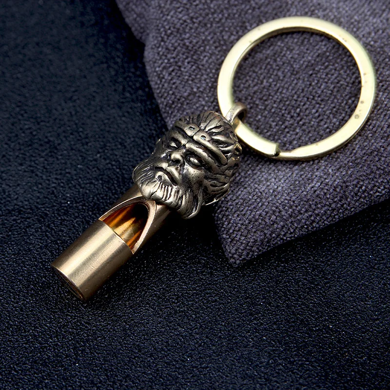 Черный миф металлический брелок с оружием WuKong кольцо для ключей в виде обезьянки