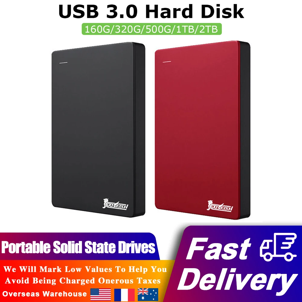 

USB 3.0 Портативные твердотельные накопители 160G 320G 500G 1 ТБ 2 ТБ Ноутбуки Внешний жесткий диск Мобильный жесткий диск SSD для Windows Mac