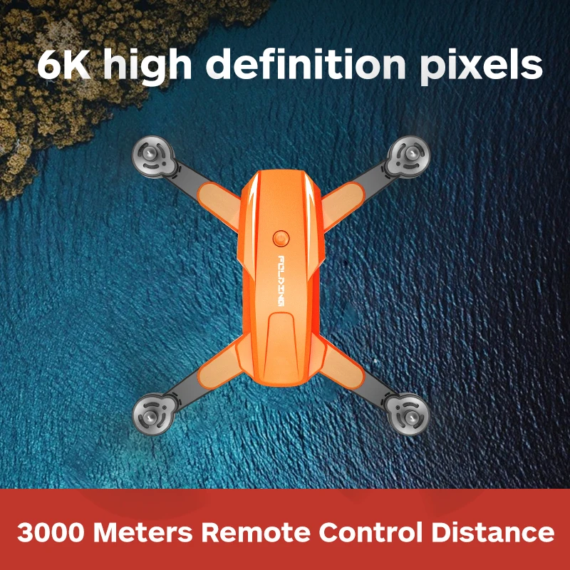 NEW S6 Drone 4K HD Dual Camera Wifi FPV Portable Foldable Remote Control GPS Drones Rc Quadcopter Toys RC Plane |