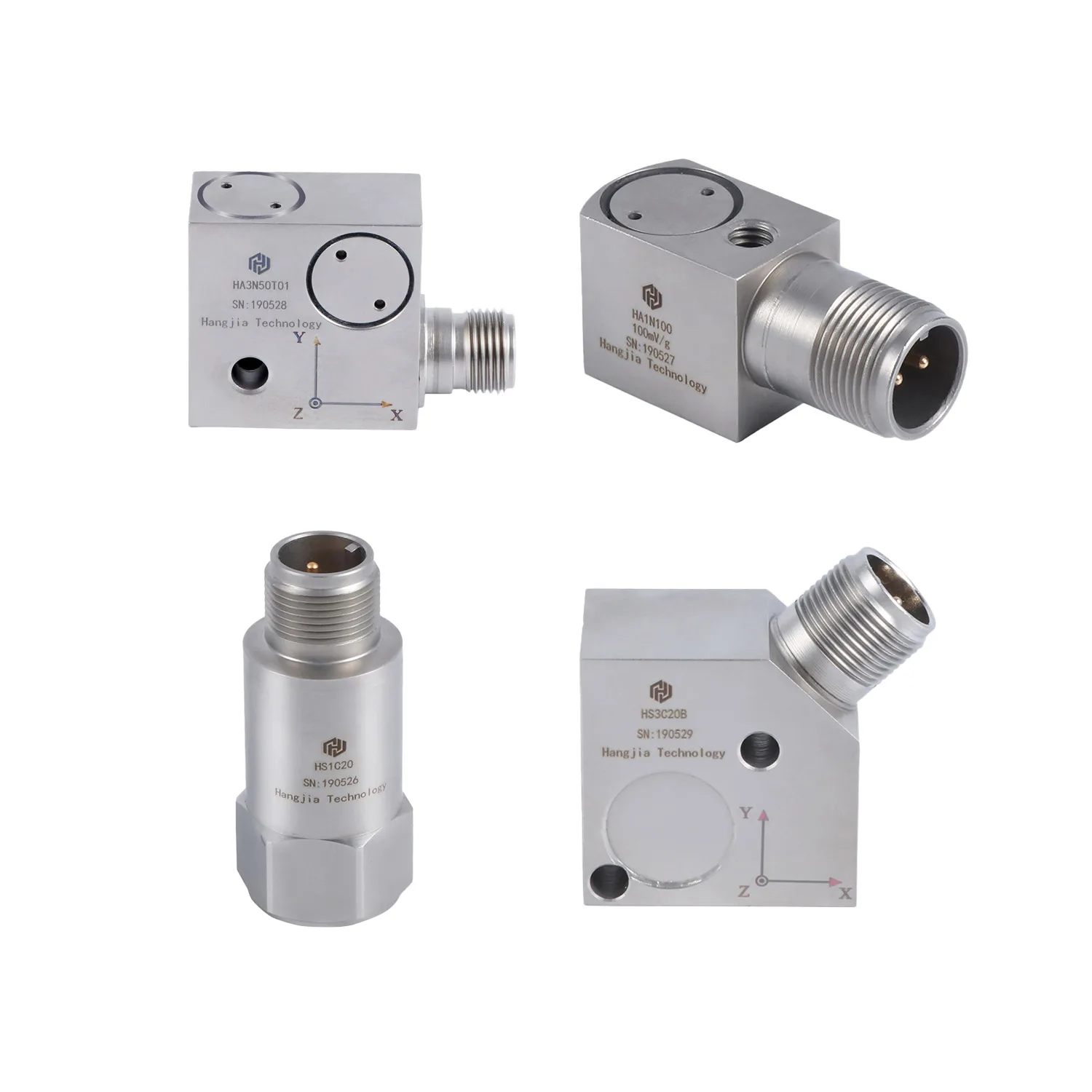 

HJSensor HS1C Stainless Steel Accelerometer Piezoelectric Speed Transducer Vibration Sensor