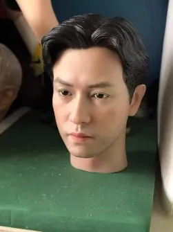 

In Stock Hand Painted 1/6 Leslie Cheung Male Soldier Head Sculpt Carving Model for 12'' PH TBL Action Figure