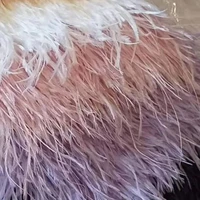 1meter soft fluffy natural ostrich feathers trim fringe 8 10cm feather ribbon for sewing wedding party dress plumes decoration