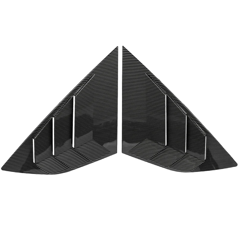 

Carbon Fiber Color Rear Side Vent Quarter Window Louver Shutter Cover For Ford Focus MK3 ST RS Hatchback 2012-2018