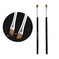 1 pc eyebrow makeup brush super thin eye liner cream brush cosmetic brushes professional flat bevel makeup brushes for nails