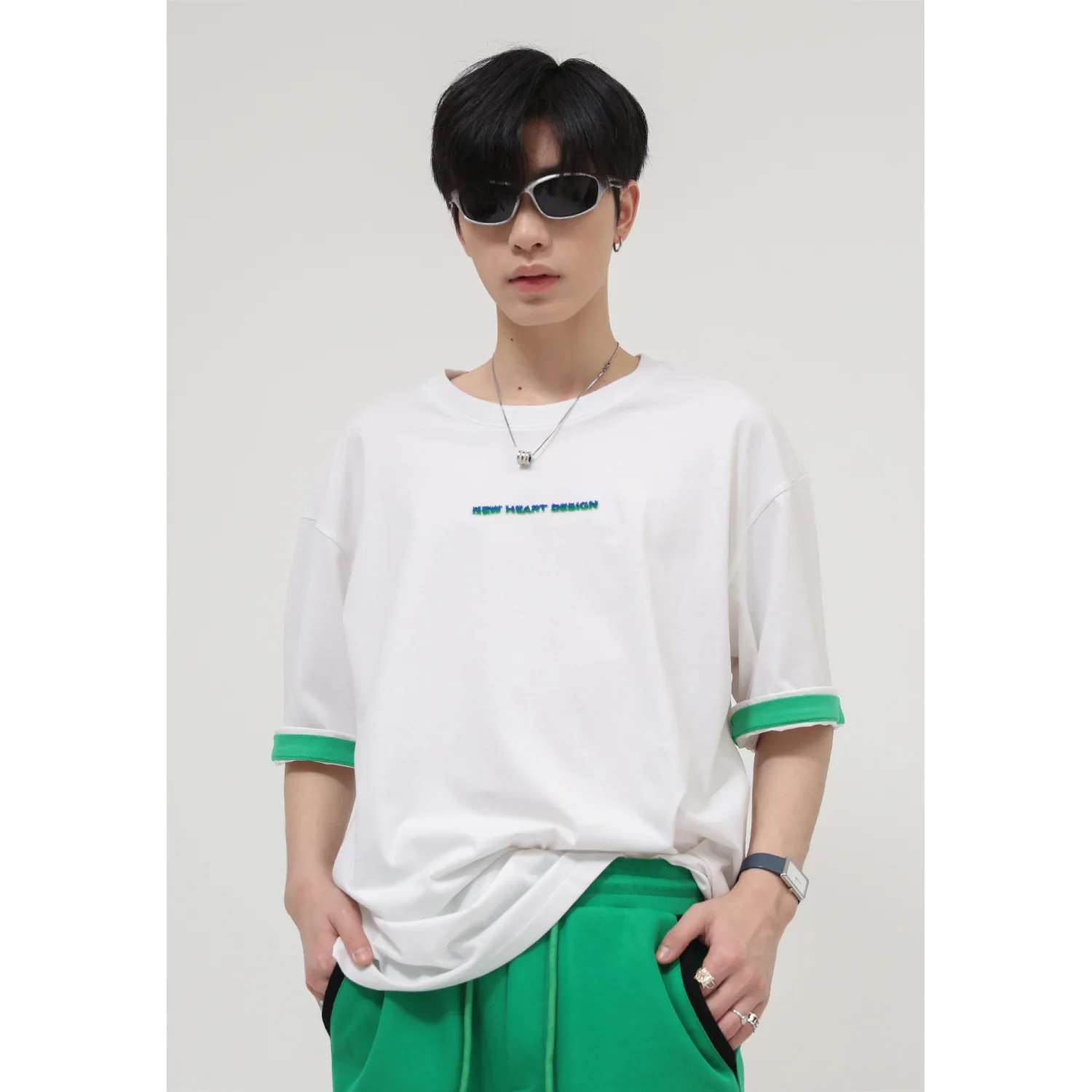 

2022 Men Women Korean Streetwear Fashion Loose Casual Short Sleeve Couple T-shirt Unisex Tops Tees Shirts Cityboy Male Tshirt