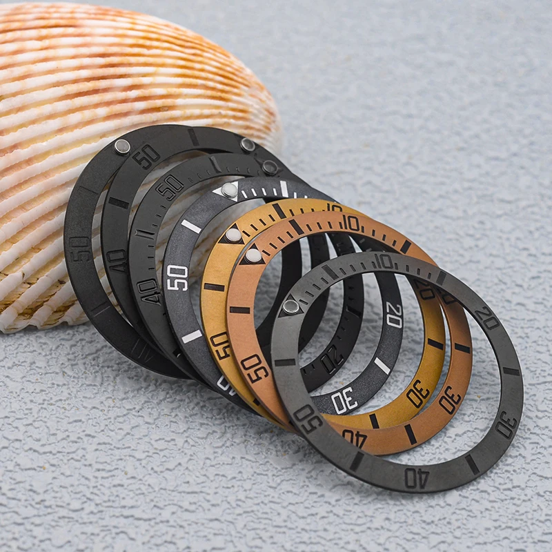 Seiko Sloped Ceramic Bezel Insert Fits SKX007 SKX009 SRPD Watch Case NH35 NH36 Waterproof for SUB Watch Accessories Parts