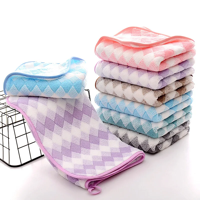 

1/2/4pcs Microfiber Towel Coral Velvet Face Hand Towel Soft Absorbent Terry Bath Towels Quick-drying Towel for Adults Bathroom
