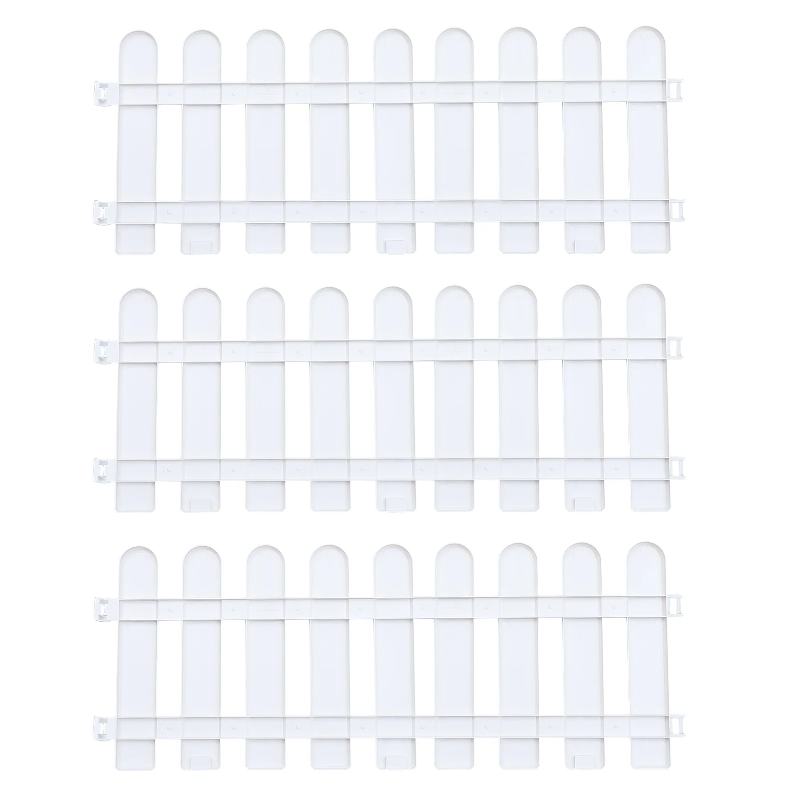 

Fence Garden Picket Border Edging Lawnwhite Patio Decorative Landscapefor Christmas Decoration Fencing Outdoor Flower Bed Wood