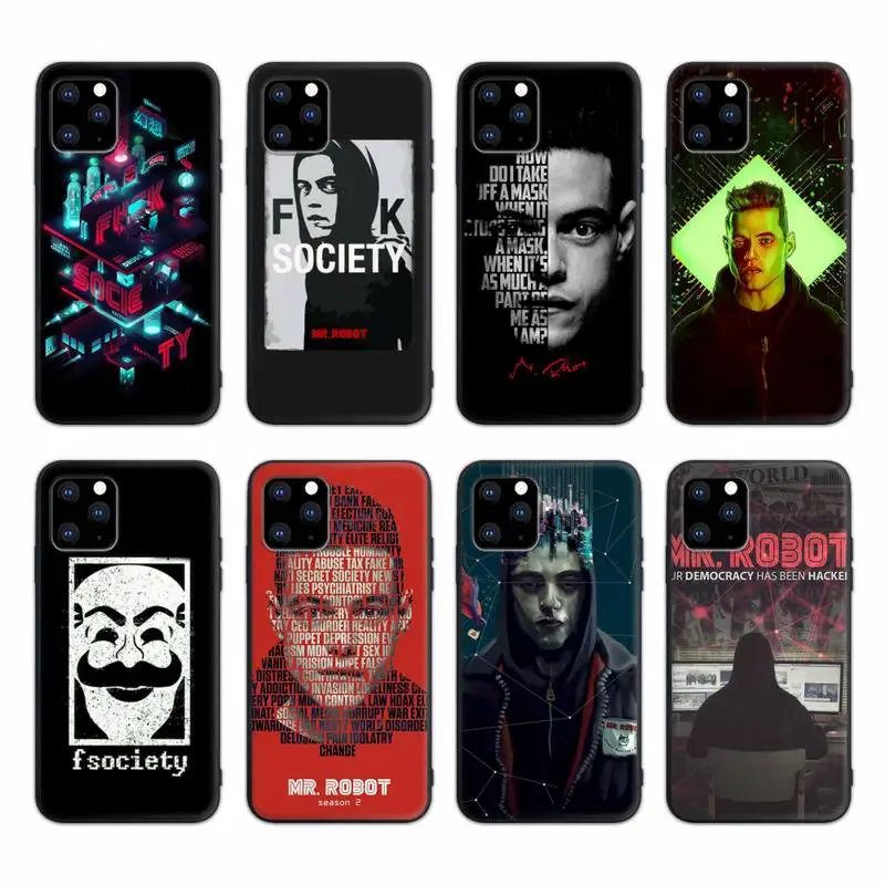 

Mr Robot TV Series Phone Case For IPhone 13 12 Mini 11 Pro Max Xs X Xr 6 6s 7 8 Plus Se 2020 Silicone Cover Coque
