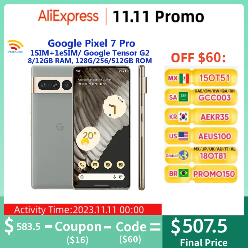 

Оригинальный смартфон Google Pixel 7 Pro 7 Pro, телефон с экраном 128 дюйма, восьмиядерным процессором, ОЗУ 12 Гб, ПЗУ 256/512/6,7 ГБ
