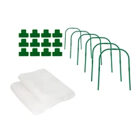 garden mesh netting kit 10x30ft plant cover with 6pcs garden hoops 12 clips for vegetable plants fruits flowers