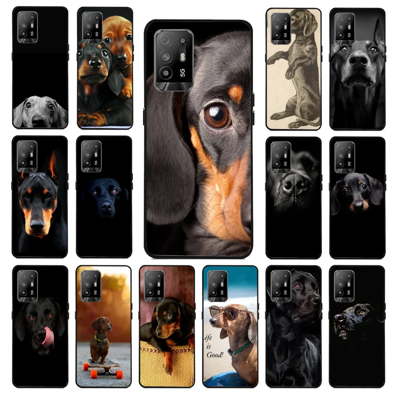

Labrador dachshund Puppy Dog Phone Case for OPPO A54 A74 A94 A53 A53S A9 A5 A15 A91 A95 A73 A31 A52 A93 A92