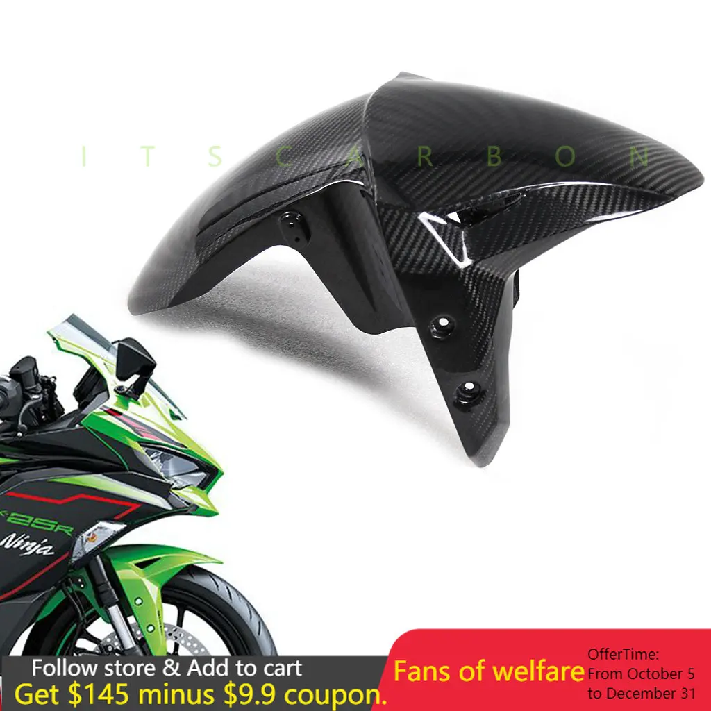 

3K аксессуары для мотоциклов из углеродного волокна, переднее брызговик, брызговик, грязезащитный щитк для Kawasaki Ninja ZX25R ZX-25R 2020 2021