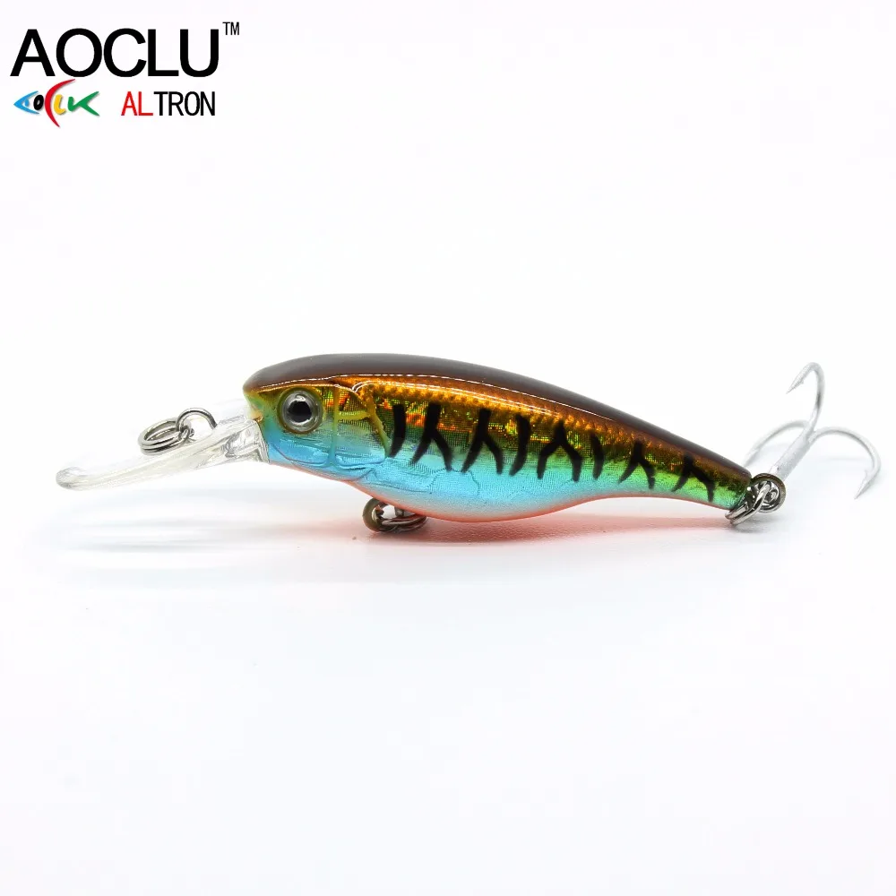 

AOCLU Wobblers Jerkbait 6 Colors 4cm 2.5g Hard Bait Small Minnow Crank Fishing Lures Bass Fresh Salt Water Tackle Floating