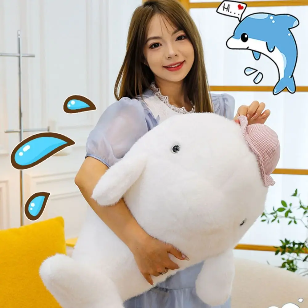 Милая мультяшная плюшевая кукла Дельфин мягкая хлопковая из полипропилена милая
