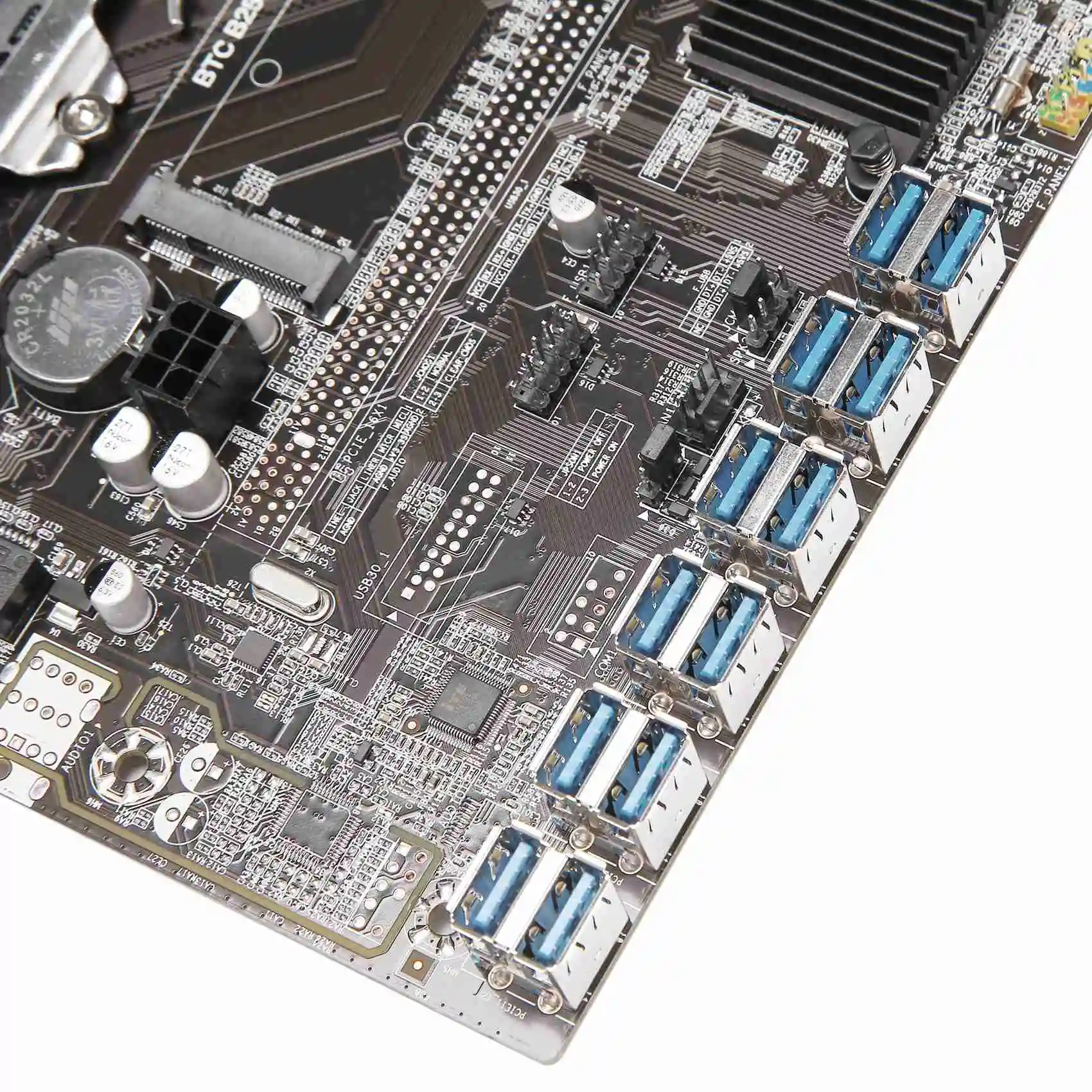 Материнская плата B250C для майнинга BTC + процессор G3920 вентилятор DDR4 4 Гб 2666 МГц ОЗУ