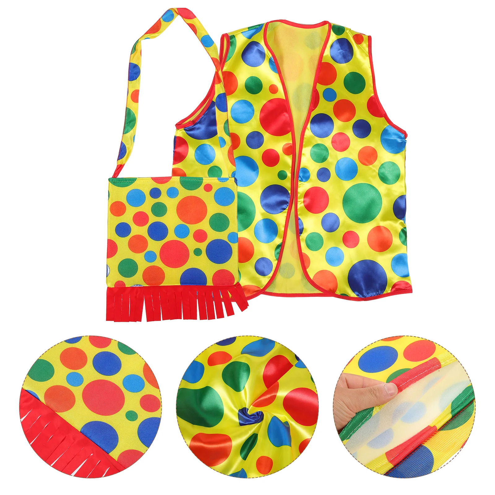 

Cosplay Costume Bag Stage Kit Festival Decors Carnival Clown Clothes Performance