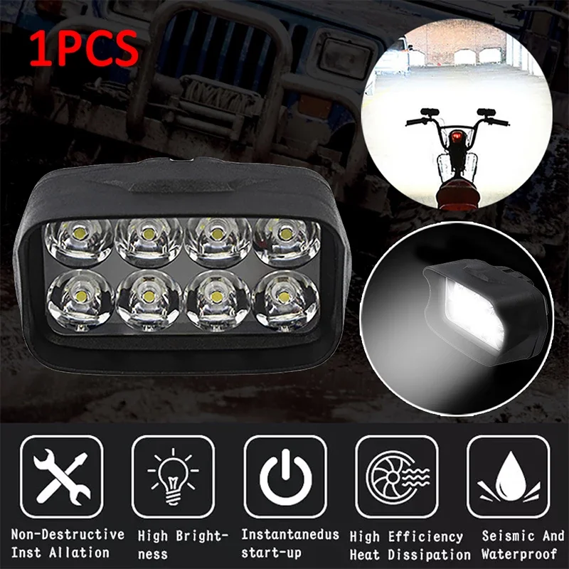 Фары для мотоцикла 12 В 8/12 светодиодов/16 светодиодов