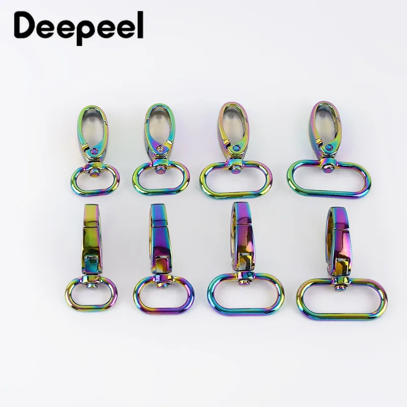 

10/30Pcs Deepeel 16-38mm Bag Strap Leather Buckles Metal Swivel Clasp Lobster Keychain Trigger Snap Hook DIY Hardware Accessory