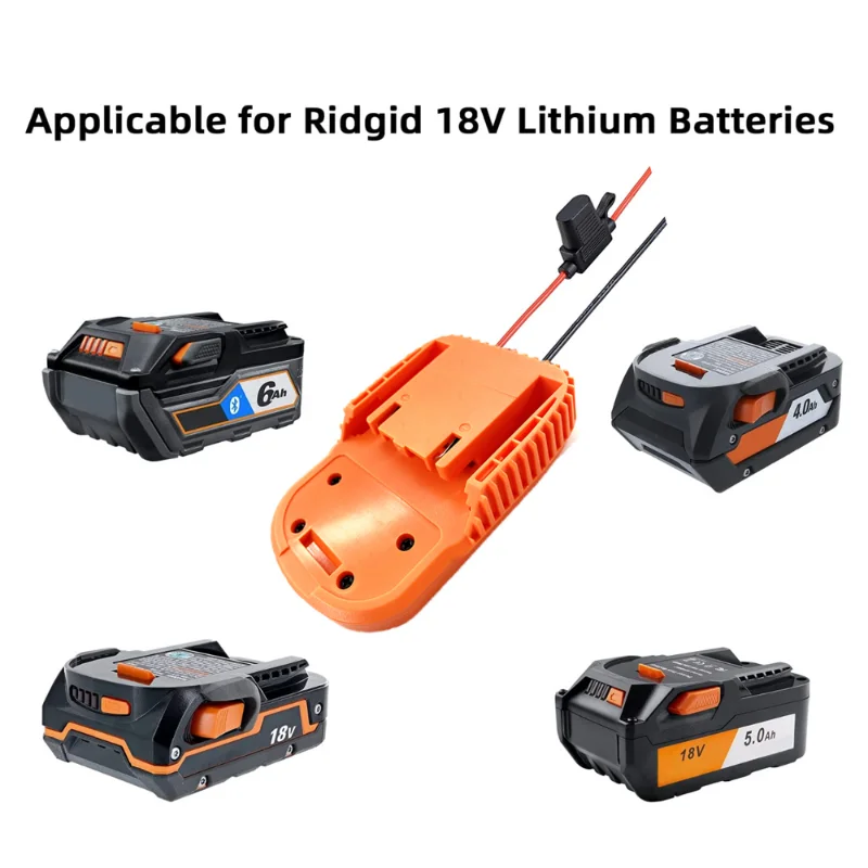 Фото Адаптер для колес питания 14 AWG для гипер-литий-ионной батареи Ridgid AEG 18 в №2