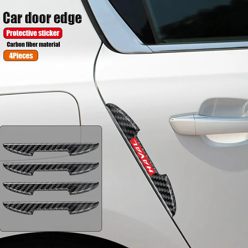 

4 шт. наклейки на края автомобильной двери защитная полоса для Toyota TRD Scion RAV4 Avensis Auris Camry Yaris Levin Crown Vios аксессуары