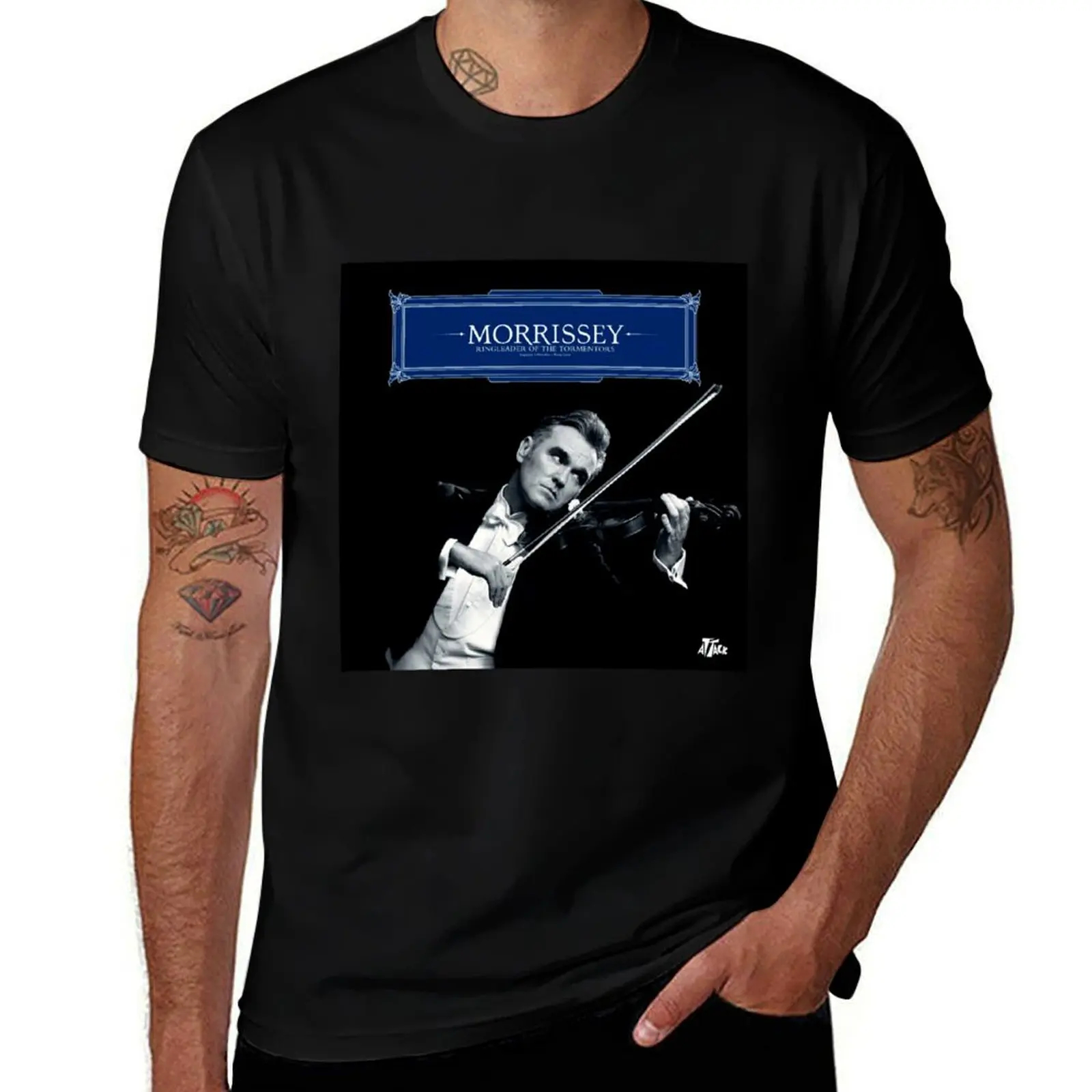 Фото Футболка Morrissey Ringleader of the Tormentors, рождественская повседневная футболка с короткими рукавами №1