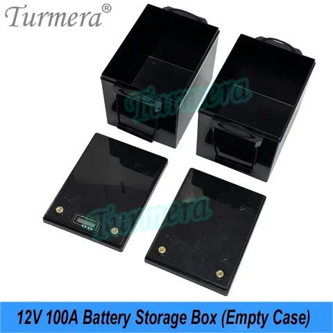 Turmera 12V 100A Пустой аккумуляторный блок Diy Kits Busbar 12,8V 100A BMS для 4S CATL 3,2V 120Ah Lifepo4 Батарея Замена свинцово-кислотного использования