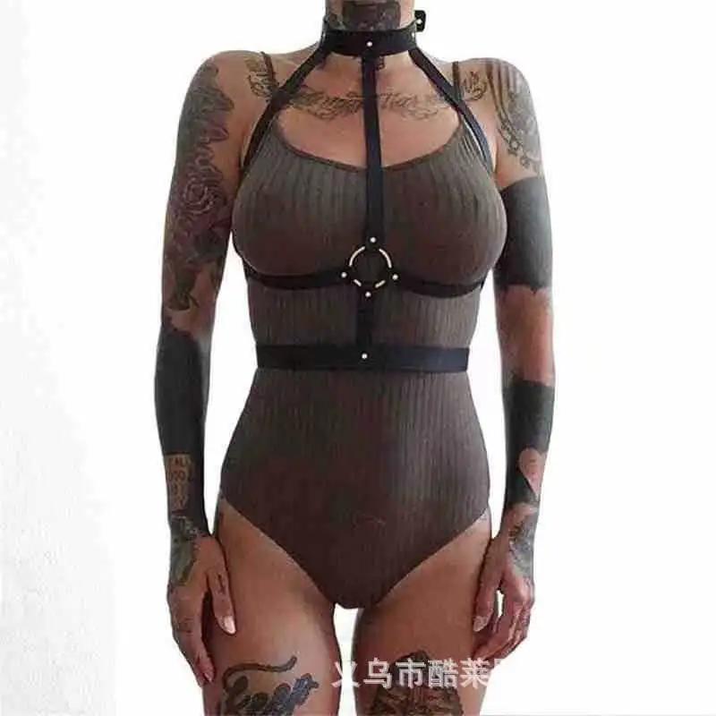 

Женский кожаный костюм Queen's New Queen, кожаный комплект одежды для выступлений