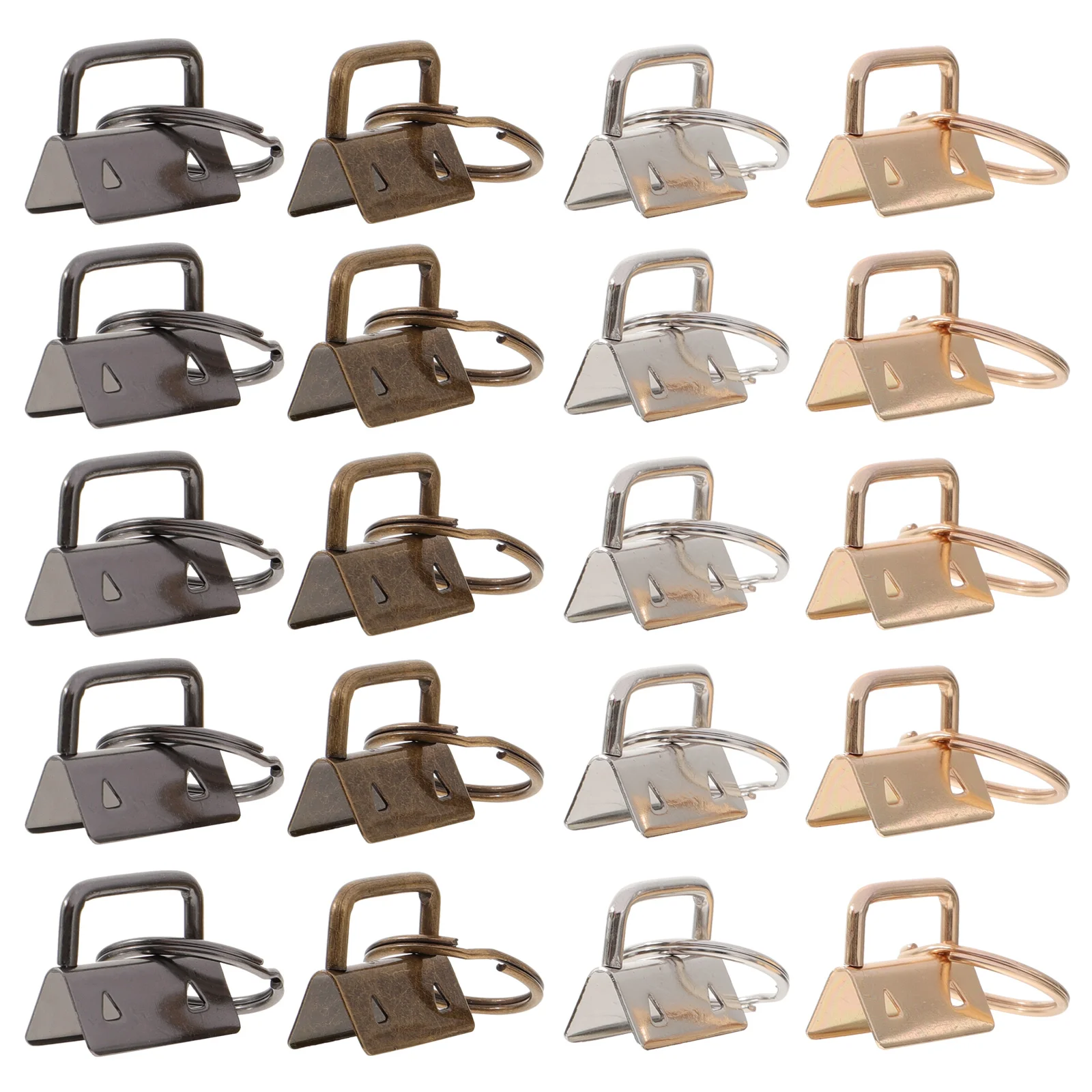 

20Pcs Key Fob Durable Useful Multipurpose Clamp Wristlet Fob Keyring Accessories