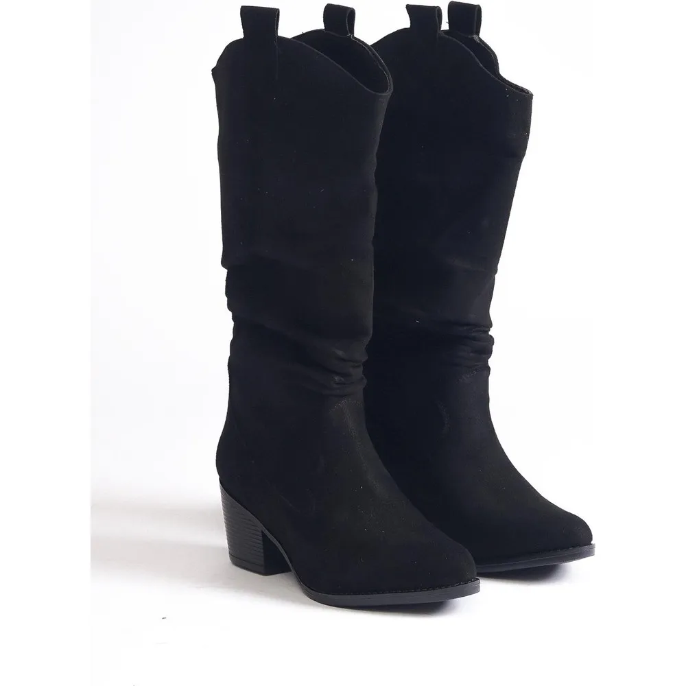 

Dorlie Bayan Cizy Suede Crinkle Detaylı Boot