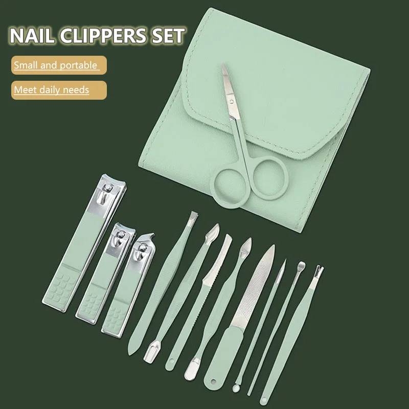 

Portable Nail Clippers Set Stainless Steel Manicure Beauty Kit Pedicure Tools Nail Clippers Set Nail Supplies For Professionals