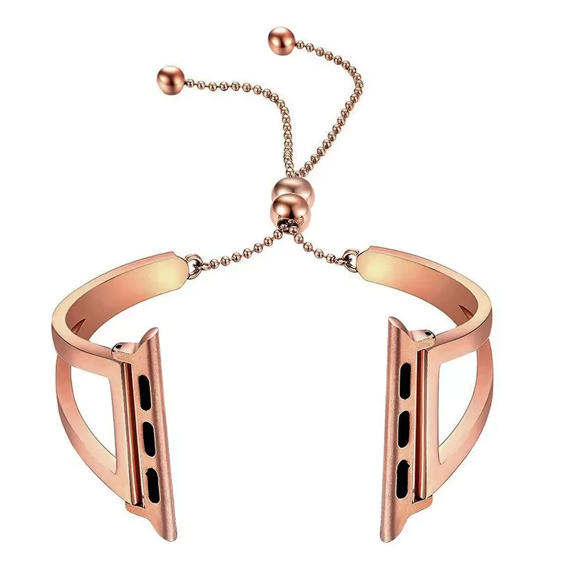 Women Strap for Apple watch 7 SE 6 5 4 band 40mm 44mm 41 45mm Stainless steel metal bracelet correas for iWatch 38 42mm series 3