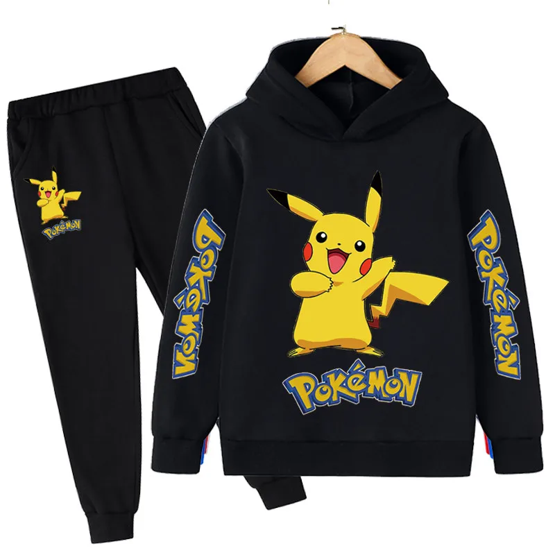 

2Pcs Boys Clothes Pokemon Sets Spring Autumn Toddler Clothing Kids Tracksuit For Girl Suit Children Clothing 4 to 14 Year Suit