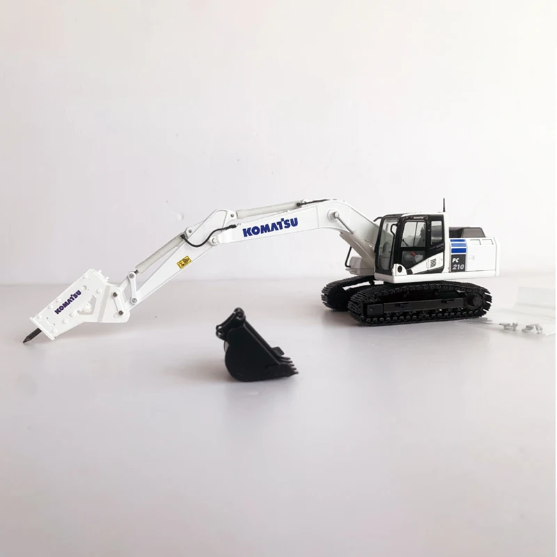 Фото Литой под давлением масштаб 1:50, экскаватор Komatsu PC210LC-10, инженерная модель из сплава, коллекция для хобби, сувенир, демонстрационные украшения, подарок №3