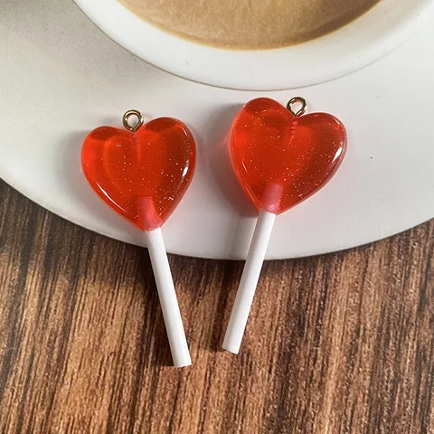 GEOMEE Шармы из смолы в форме леденцов 10/12 шт.